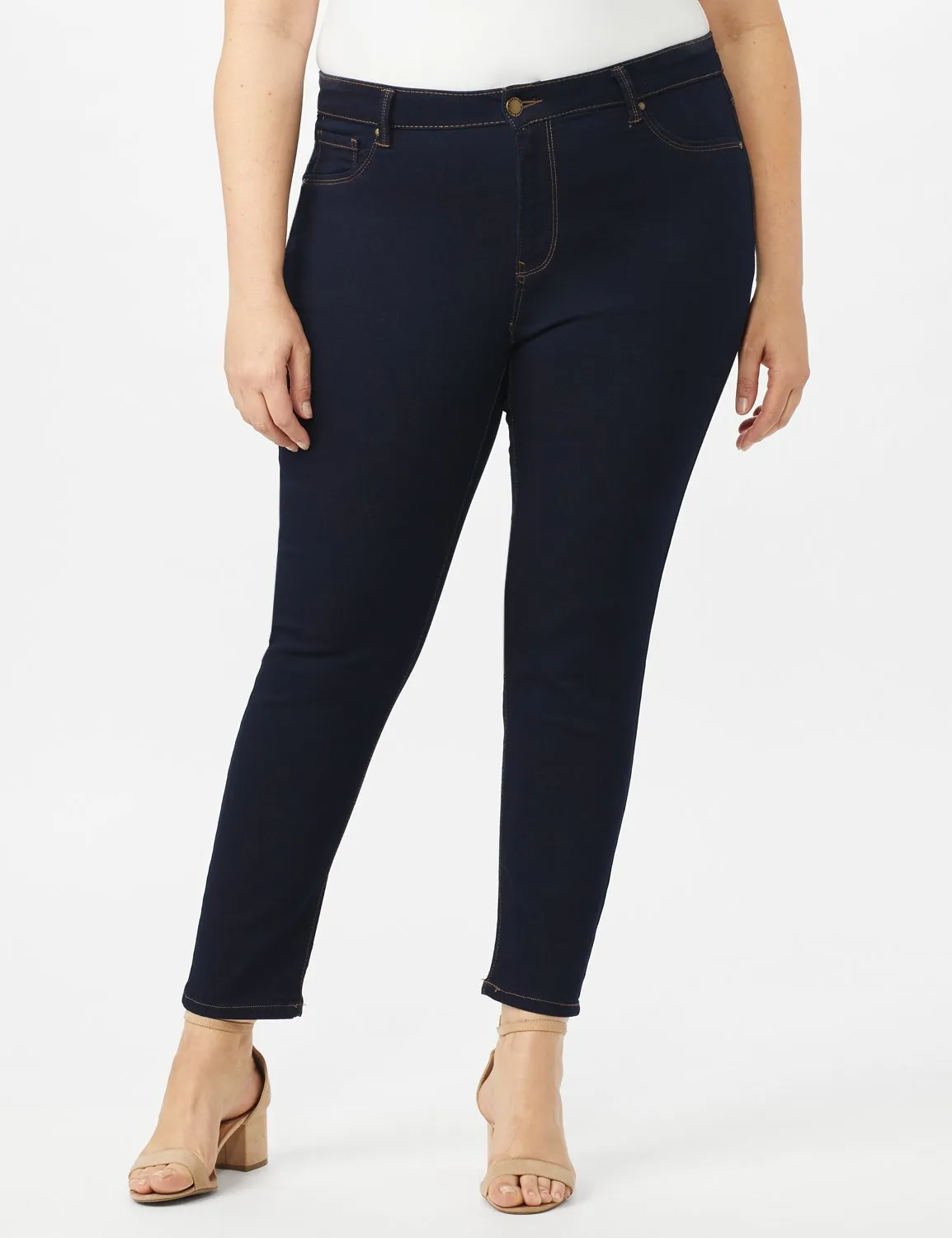 5 Pocket Skinny Ankle Length Jeans