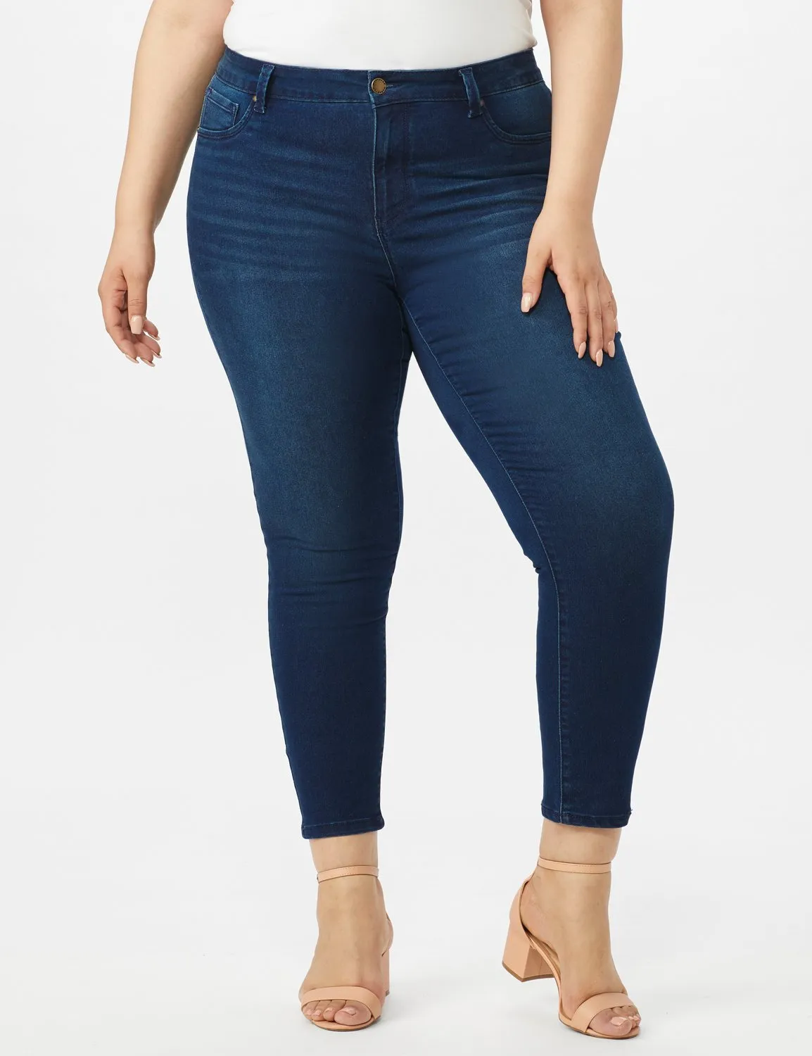 5 Pocket Skinny Ankle Length Jeans