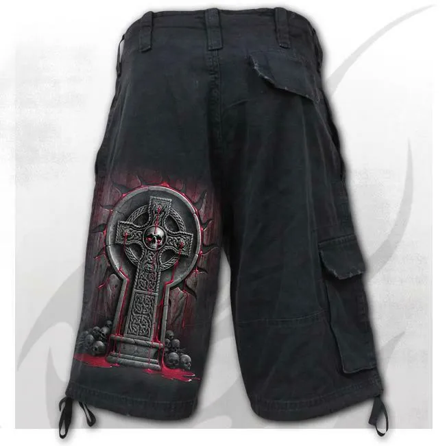 Bleeding Souls Mens Vintage Cargo Shorts