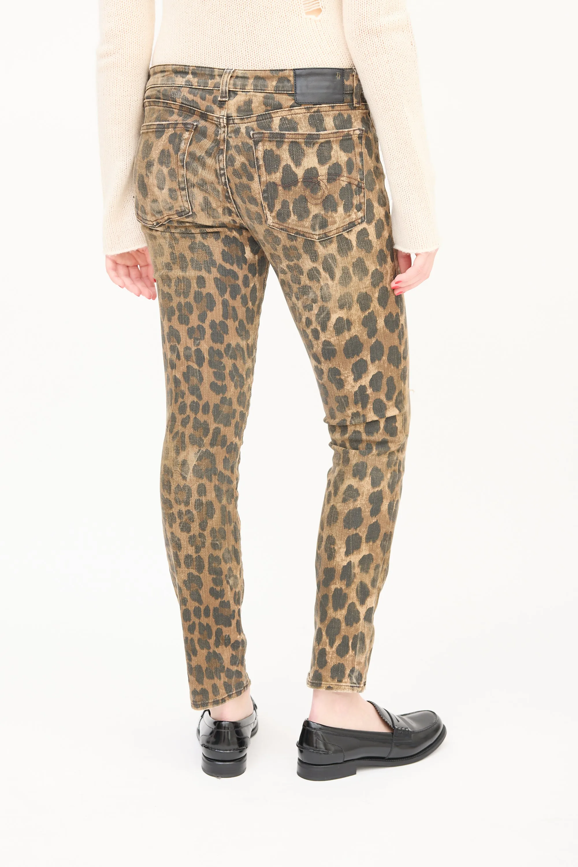 Brown & Black Printed Kate Skinny Jeans