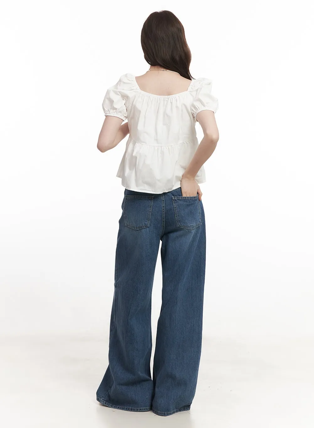 Daya Wide-Leg Bootcut Jeans CA501