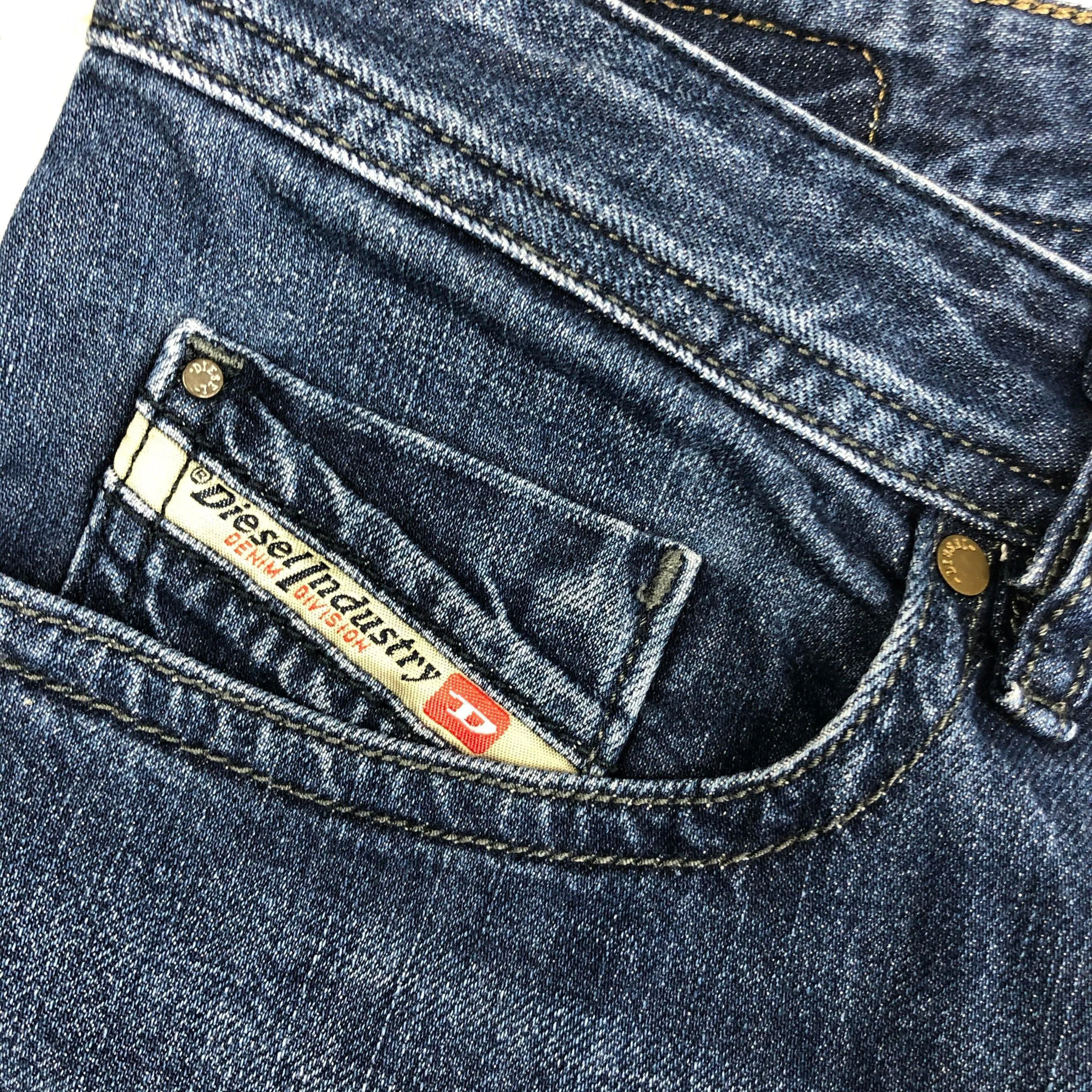Diesel Mens 'Buster' Slim Tapered Jeans - Size 31 Short