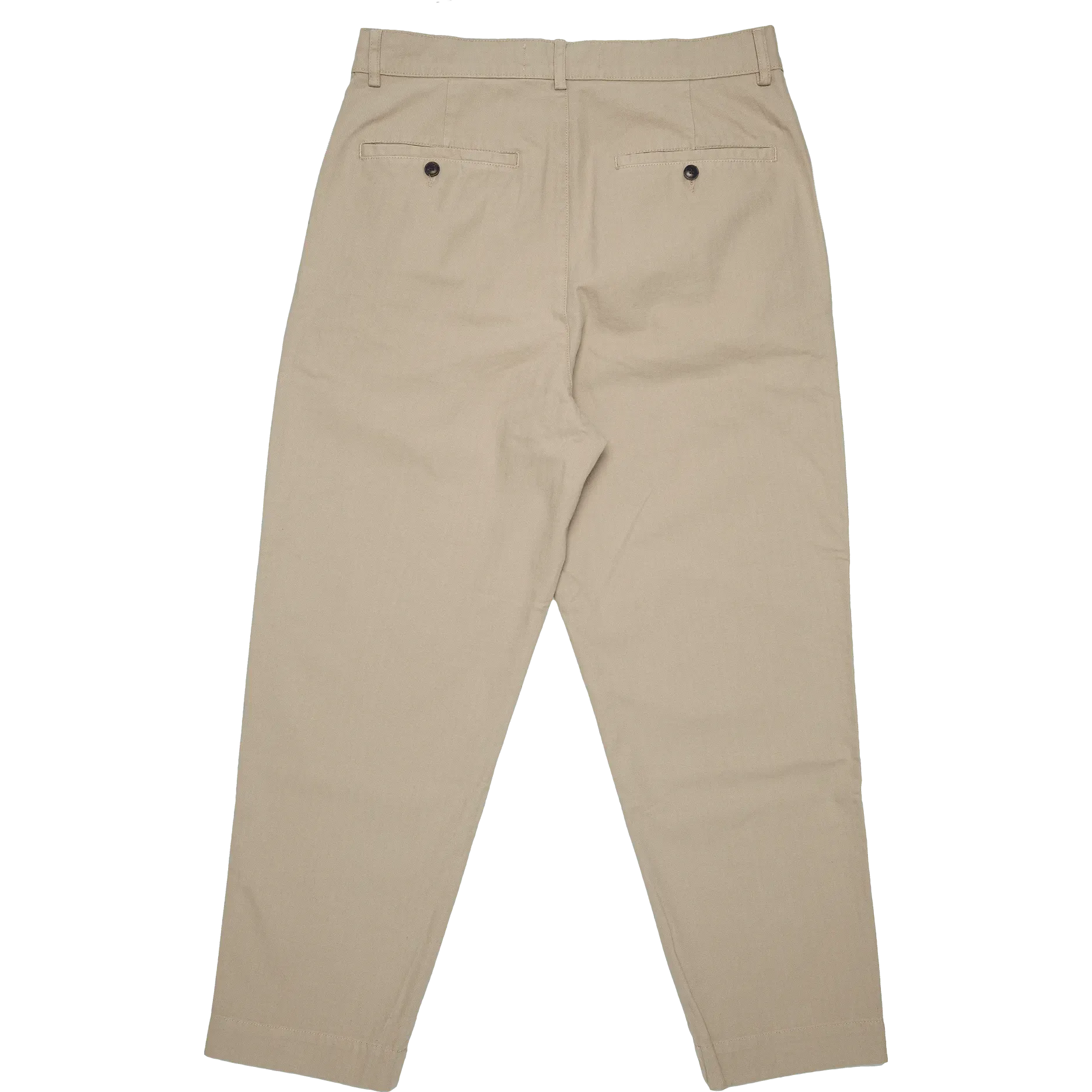 Double Pleat Pants - Light Beige