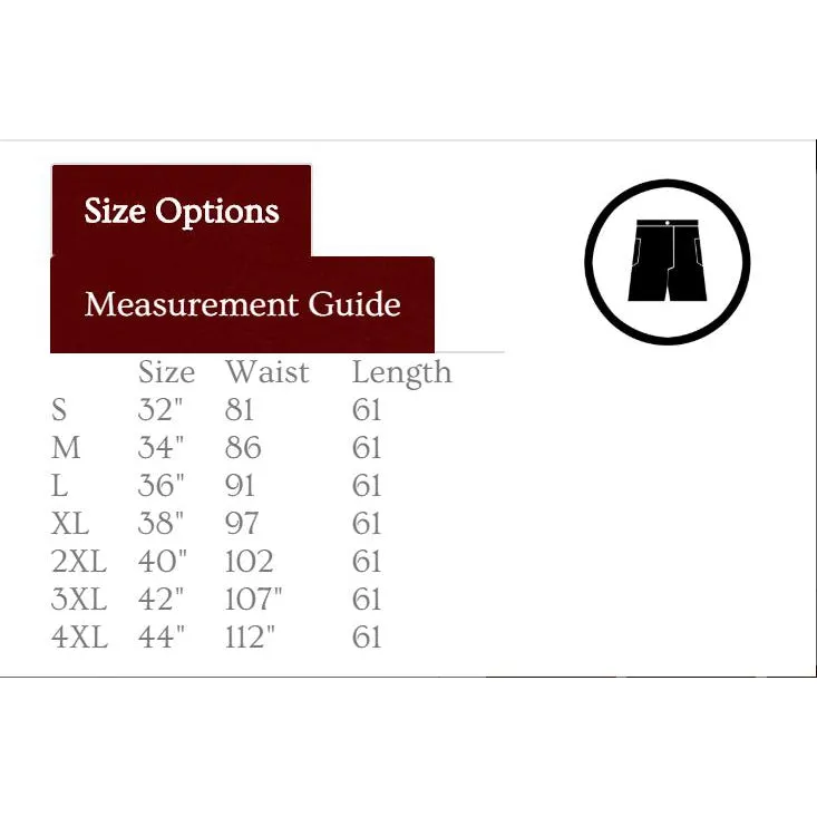 Fire Dragon Mens 3/4 Black Cargo Shorts
