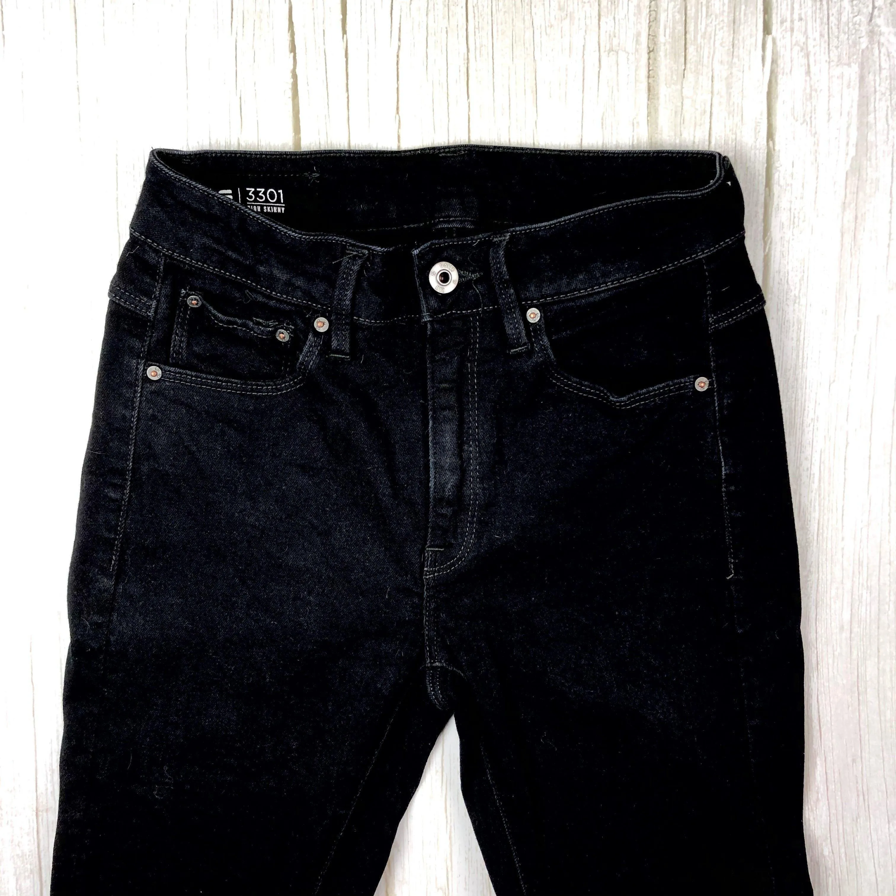 G Star RAW Womens '3301' High Skinny Jeans -Size 26