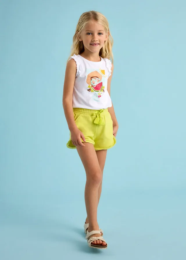 Girl Sport Shorts - Citrus