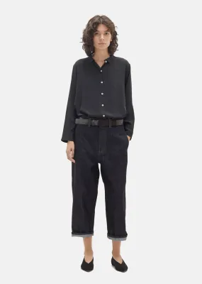 Indigo Wide-Leg Trouser