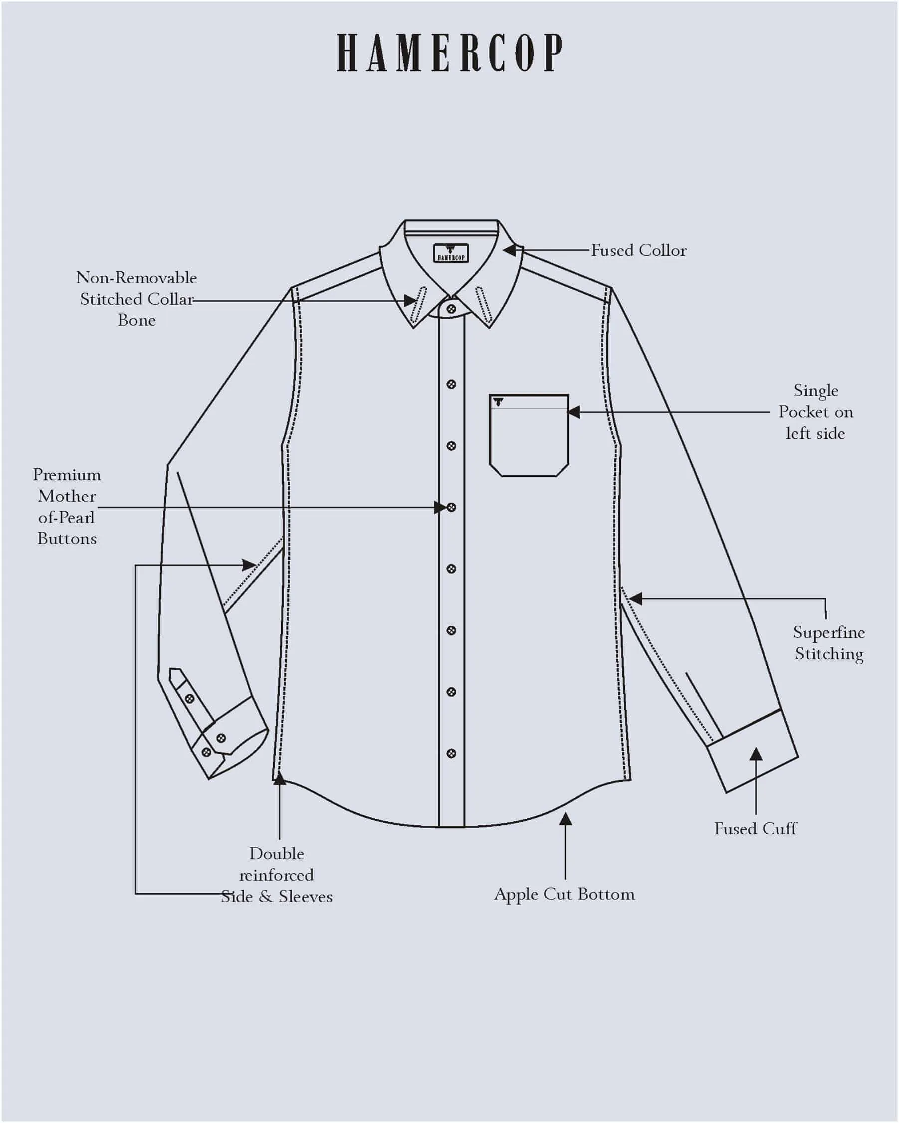 Jester AquaBlue With Brown Twill Check Cotton Shirt