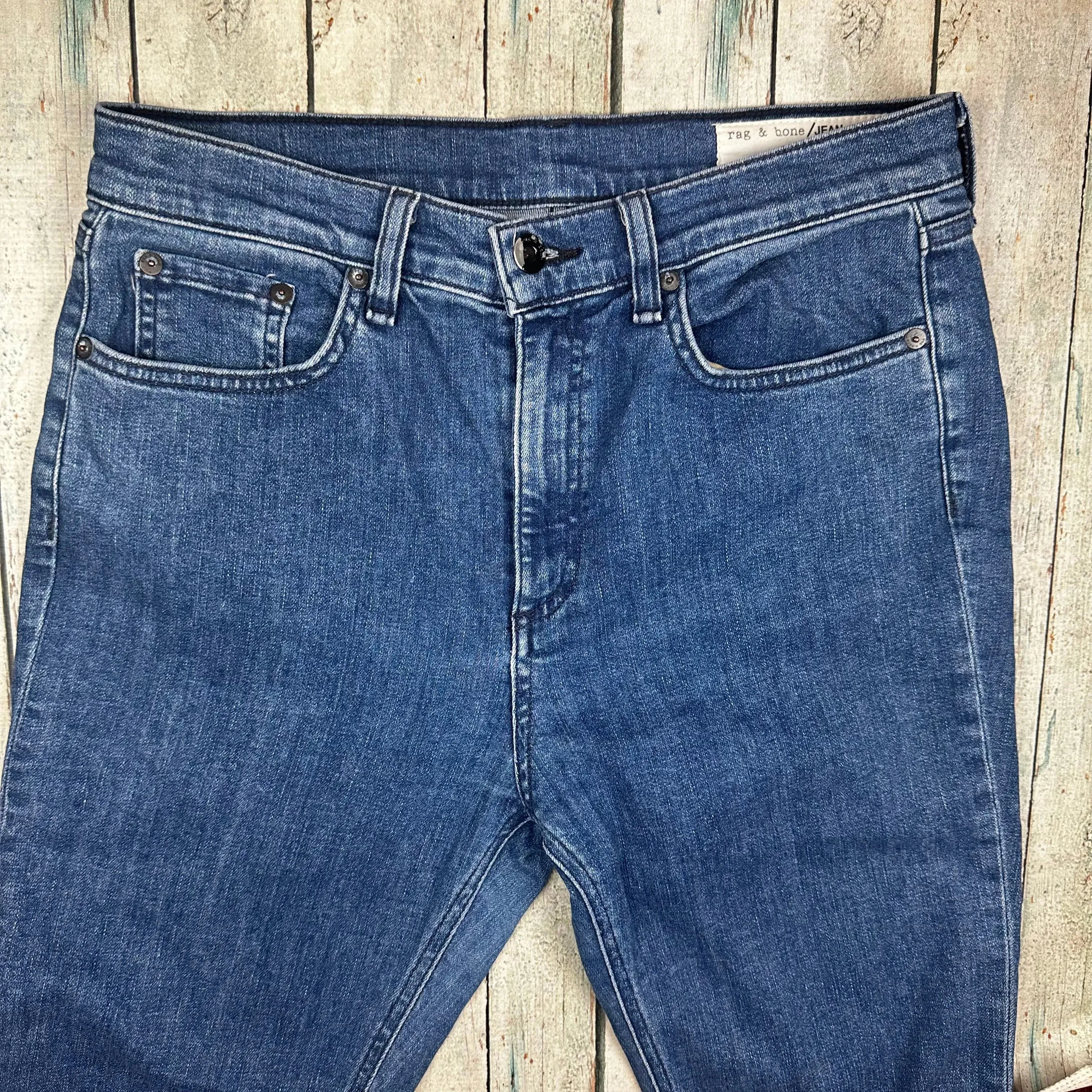 Rag & Bone 'Hana' High Rise Flared Ankle Jeans- Size 29