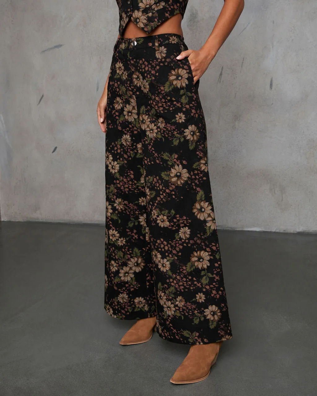 Sayja Floral Wide Leg Trouser