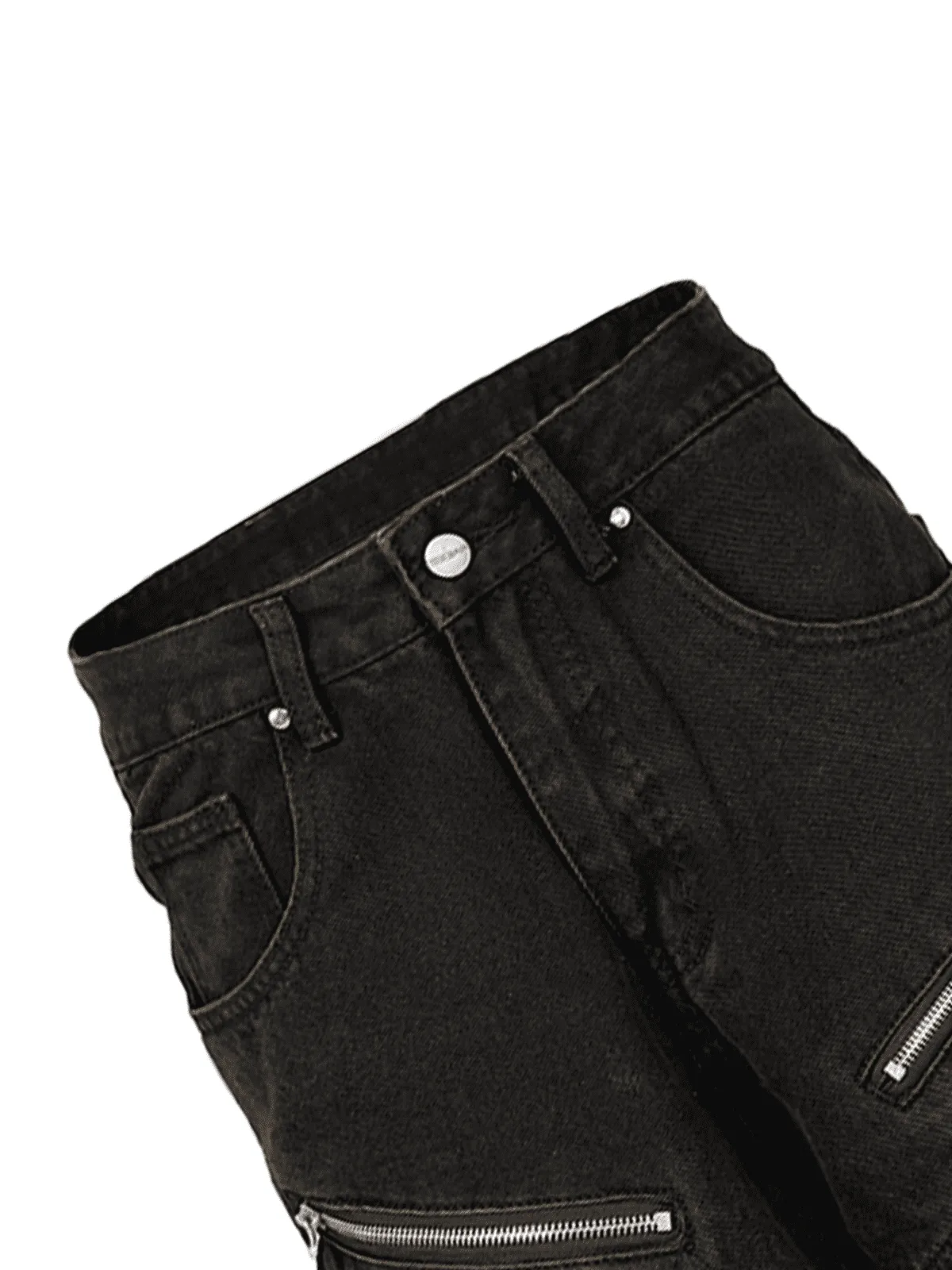 Sneakerhill Washed Distressed Baggy Jeans