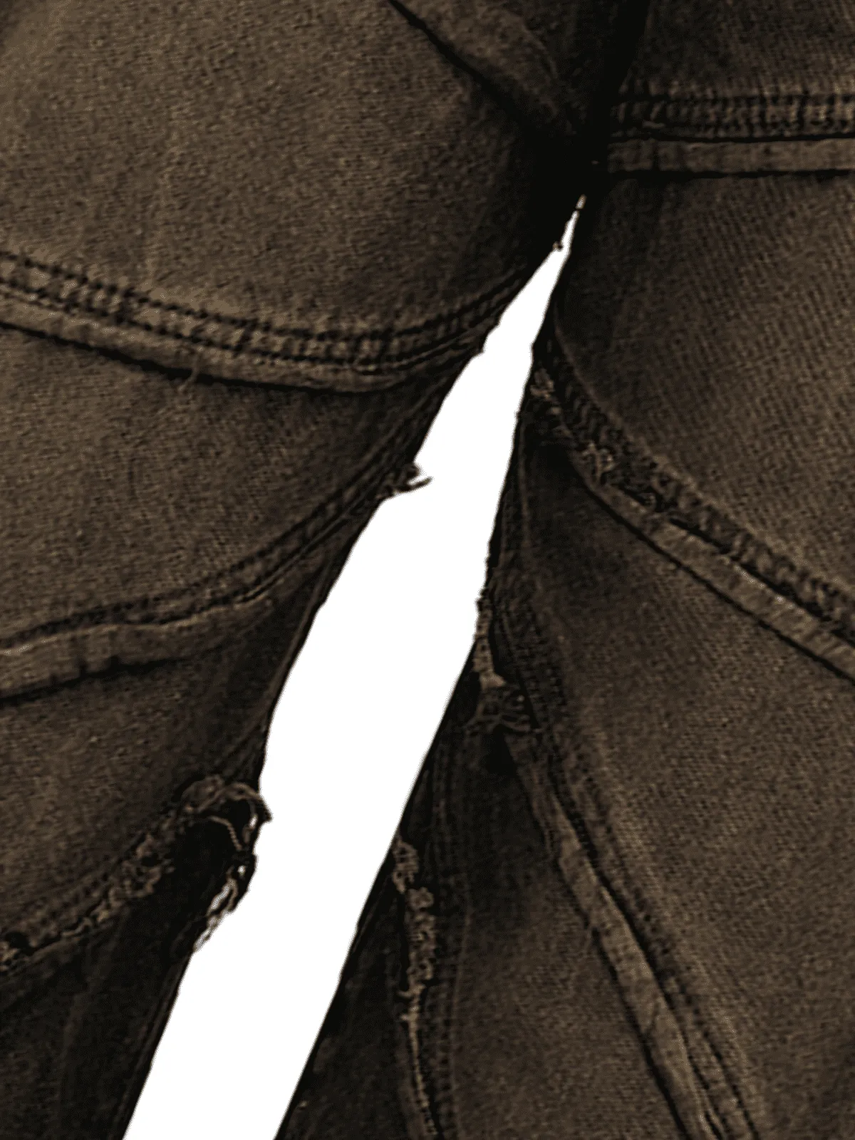 Sneakerhill Washed Distressed Baggy Jeans