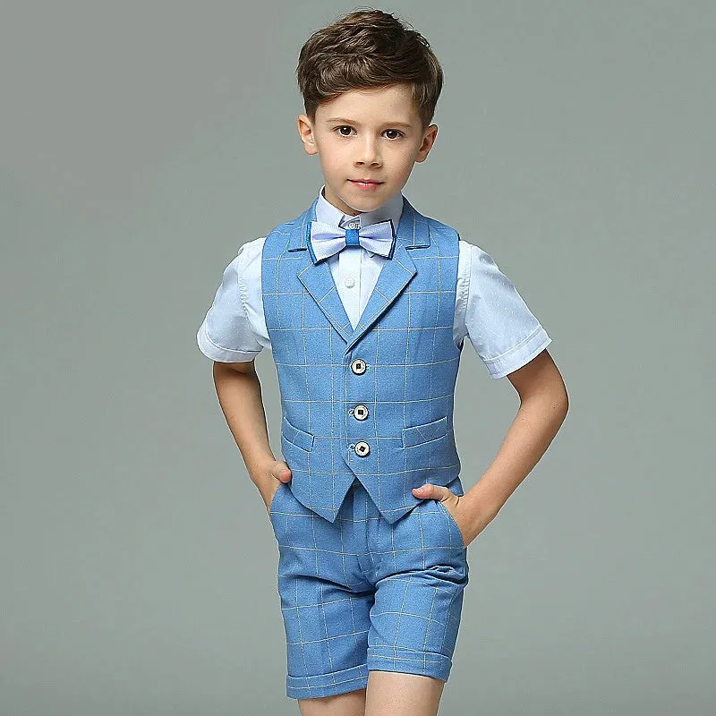 Versatile Blue Boys Suit Set