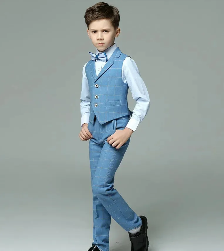 Versatile Blue Boys Suit Set