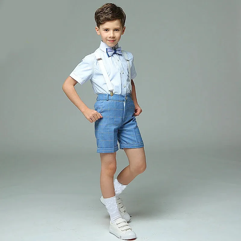 Versatile Blue Boys Suit Set
