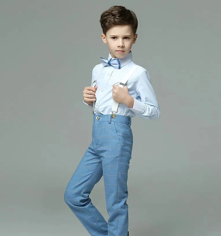 Versatile Blue Boys Suit Set
