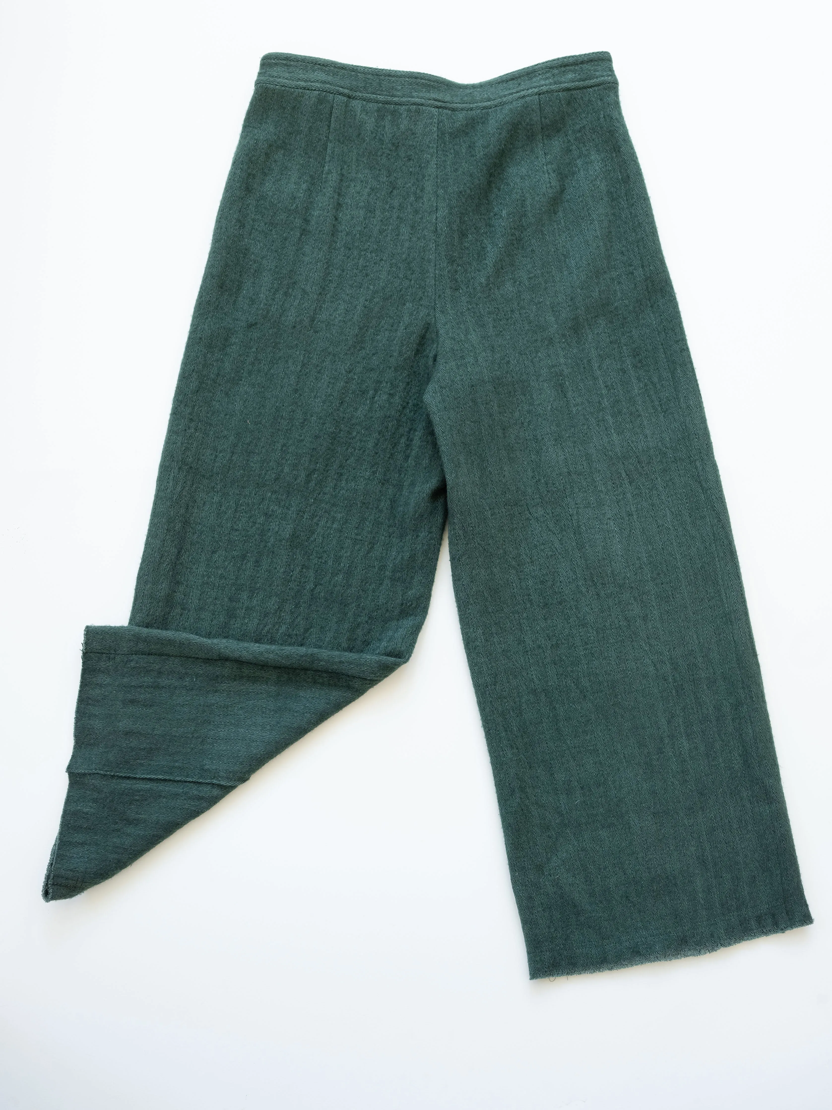 Wide Leg Trousers in Wool