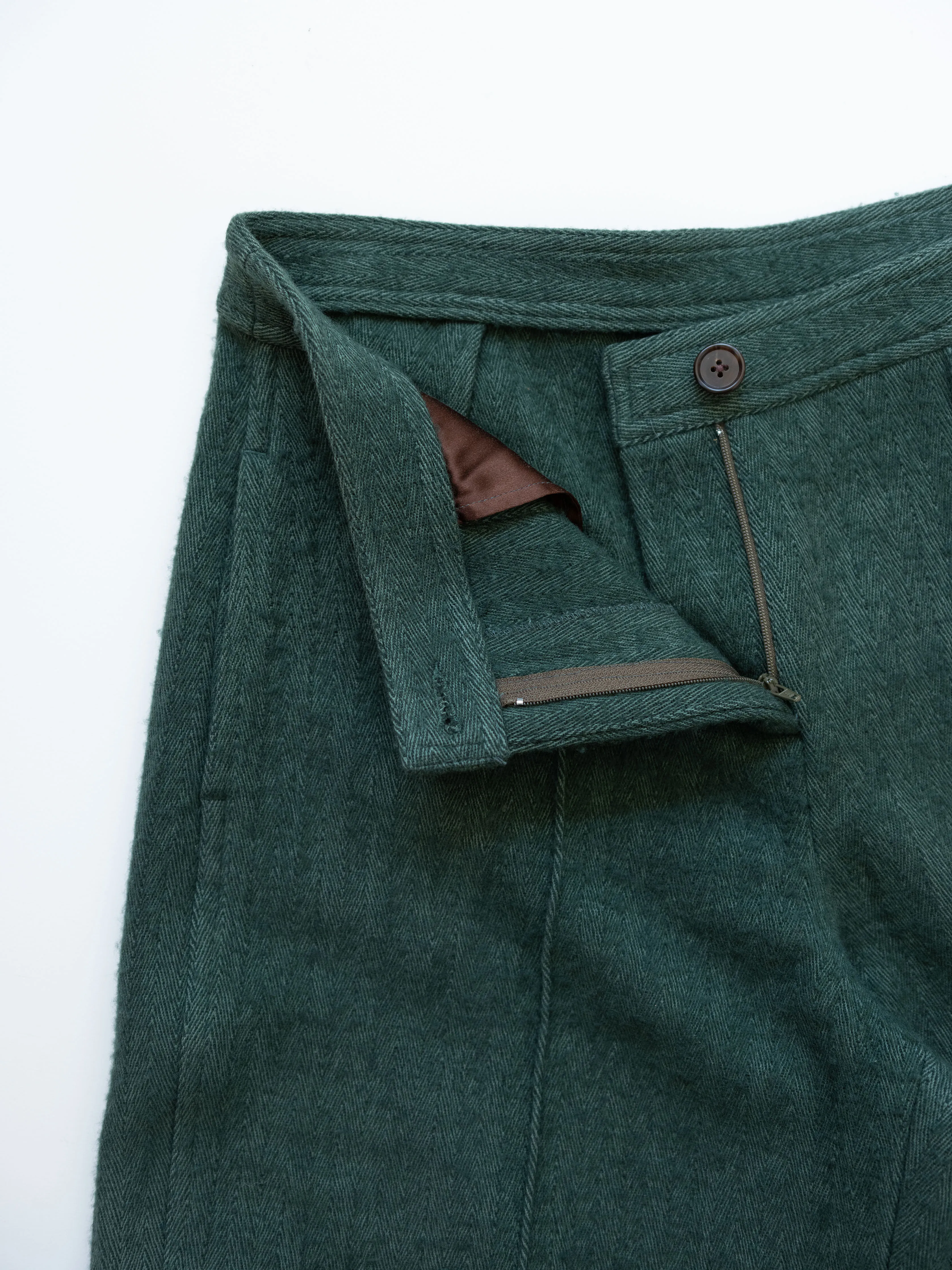 Wide Leg Trousers in Wool