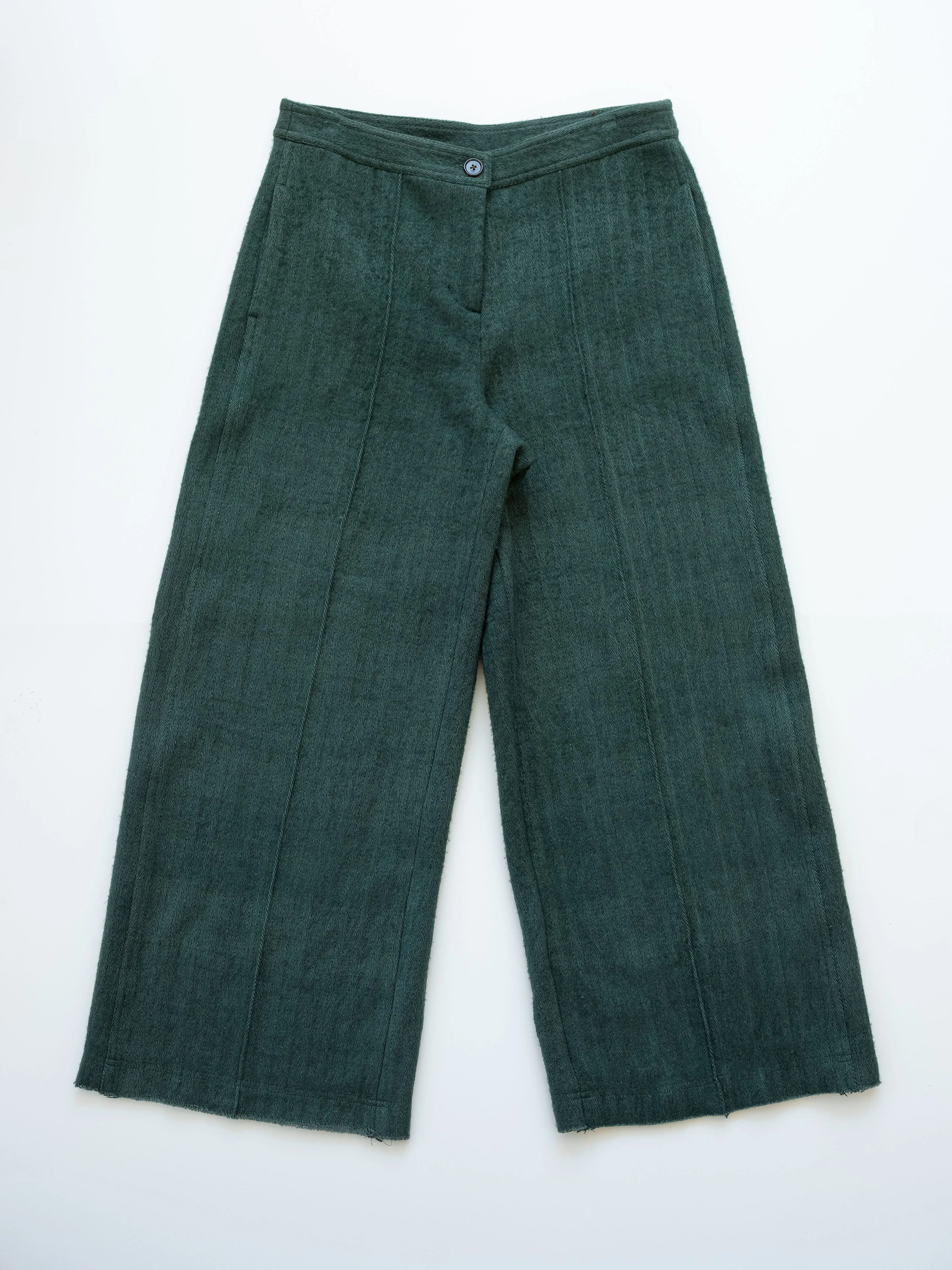 Wide Leg Trousers in Wool