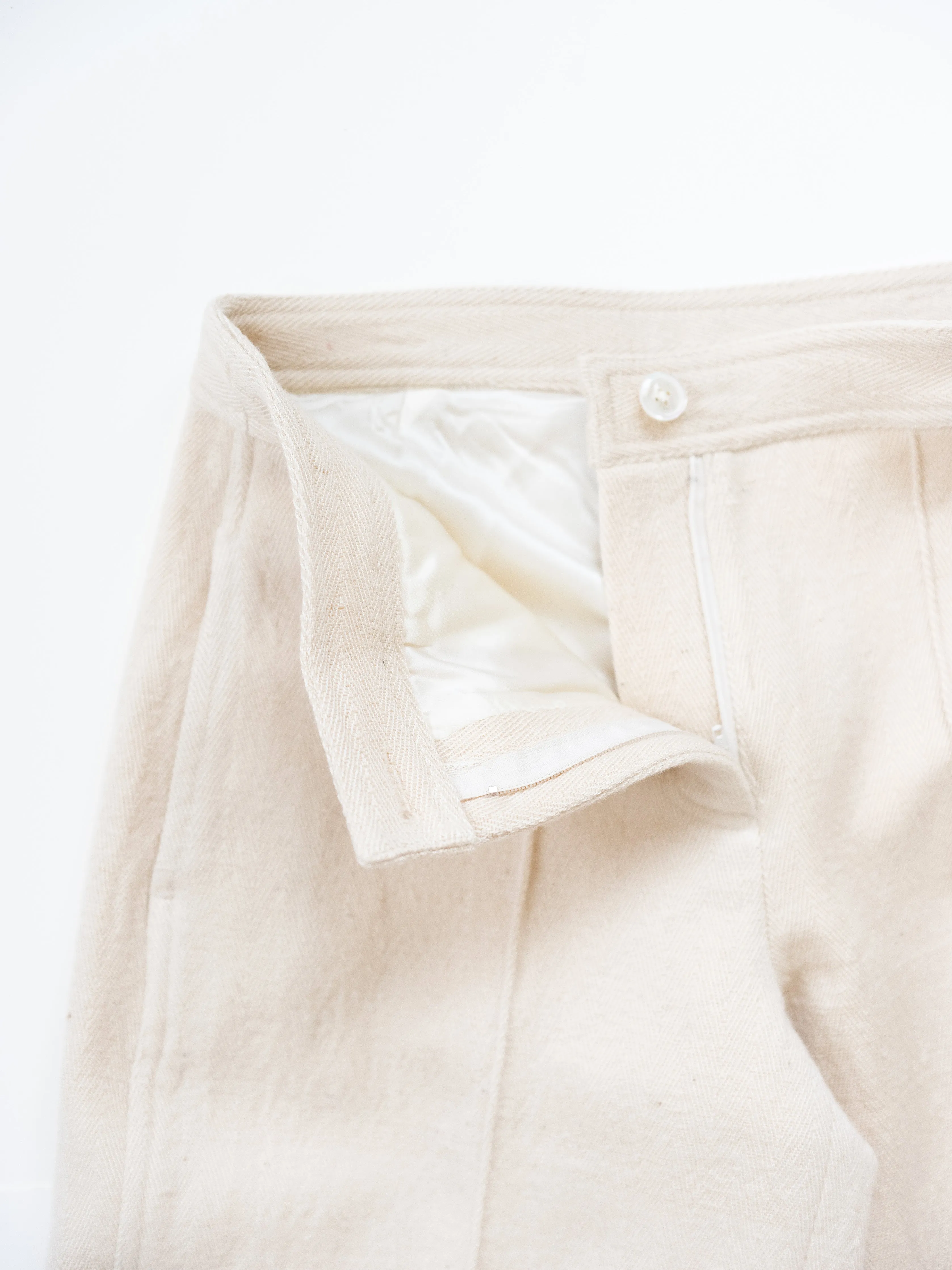 Wide Leg Trousers in Wool
