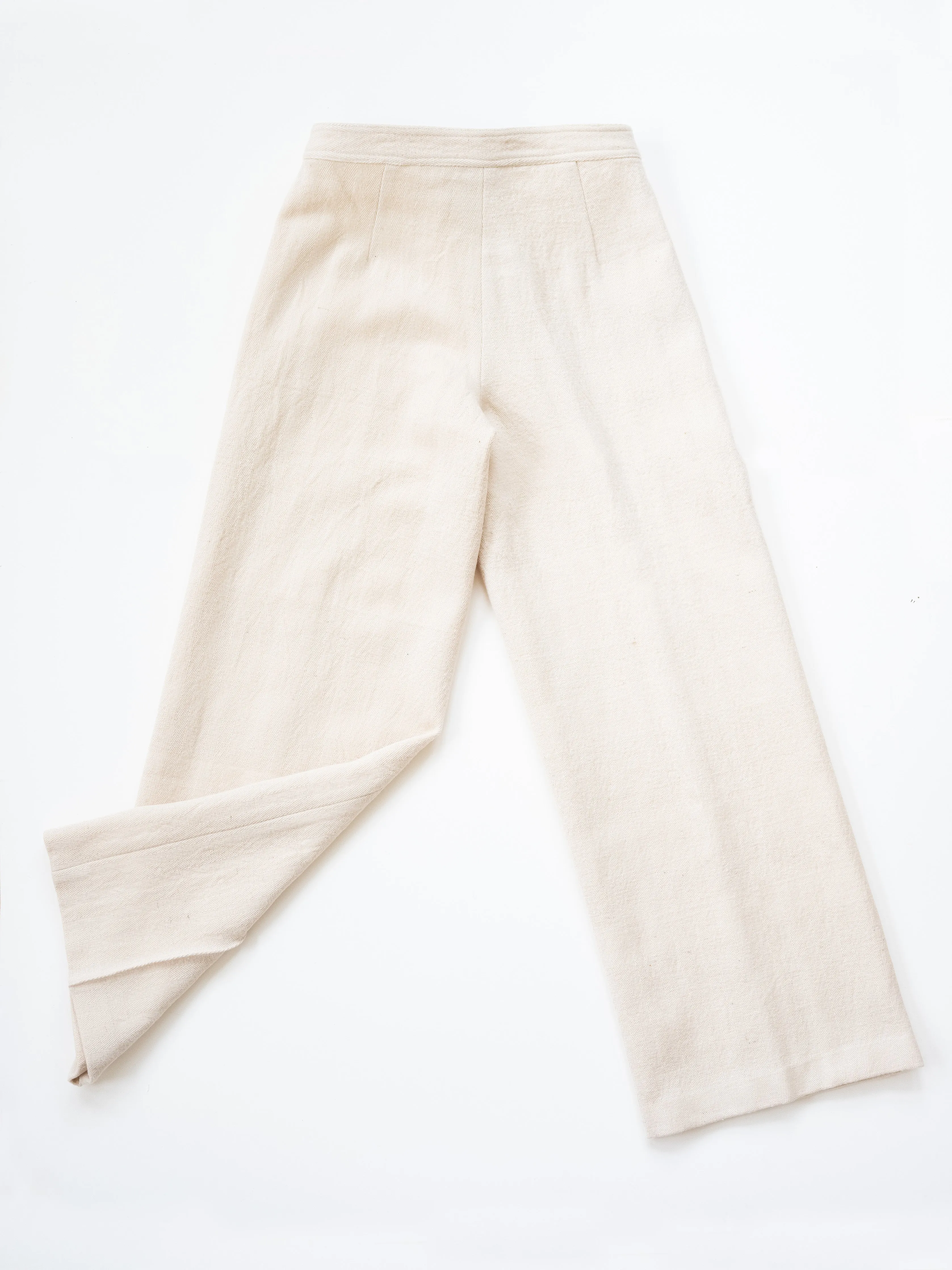 Wide Leg Trousers in Wool
